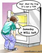 refrigerator tv